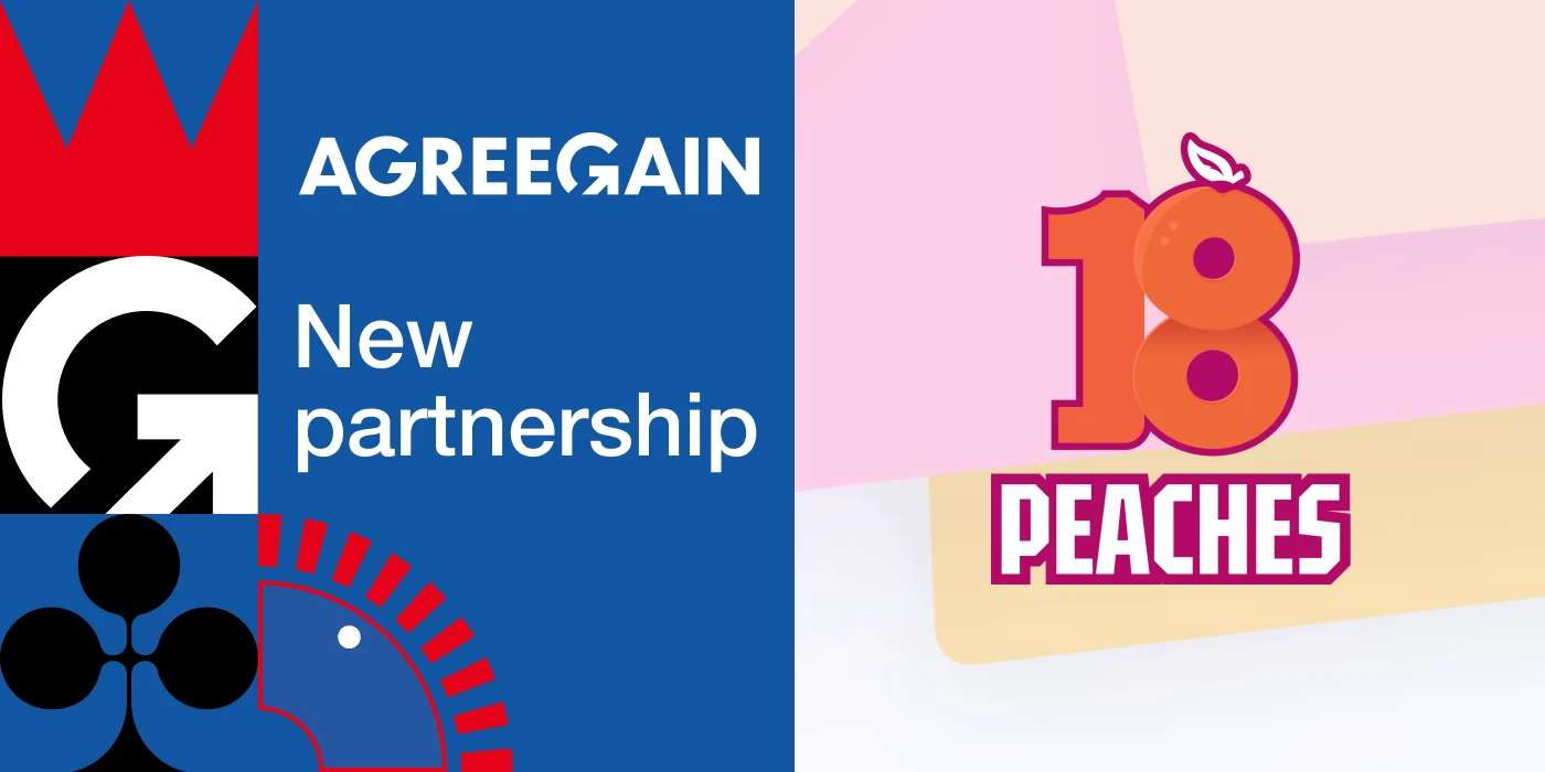 Agreegain and 18Peaches partnership – premium slot games integration